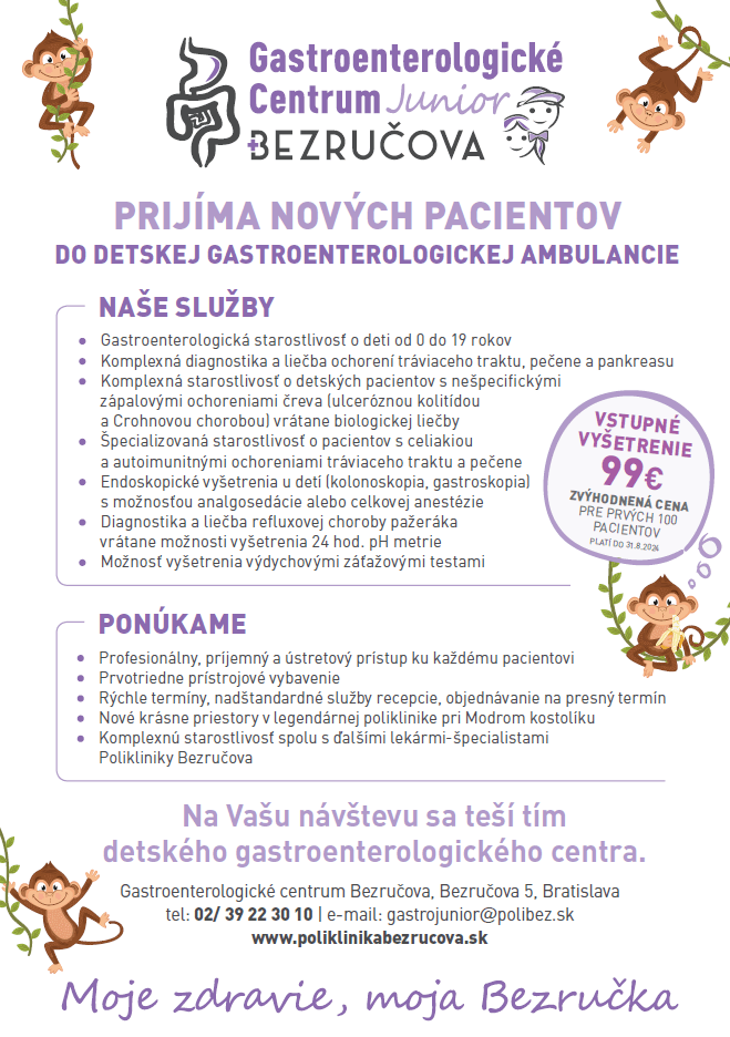 Gastroenterologické Centrum Junior - noví pacienti