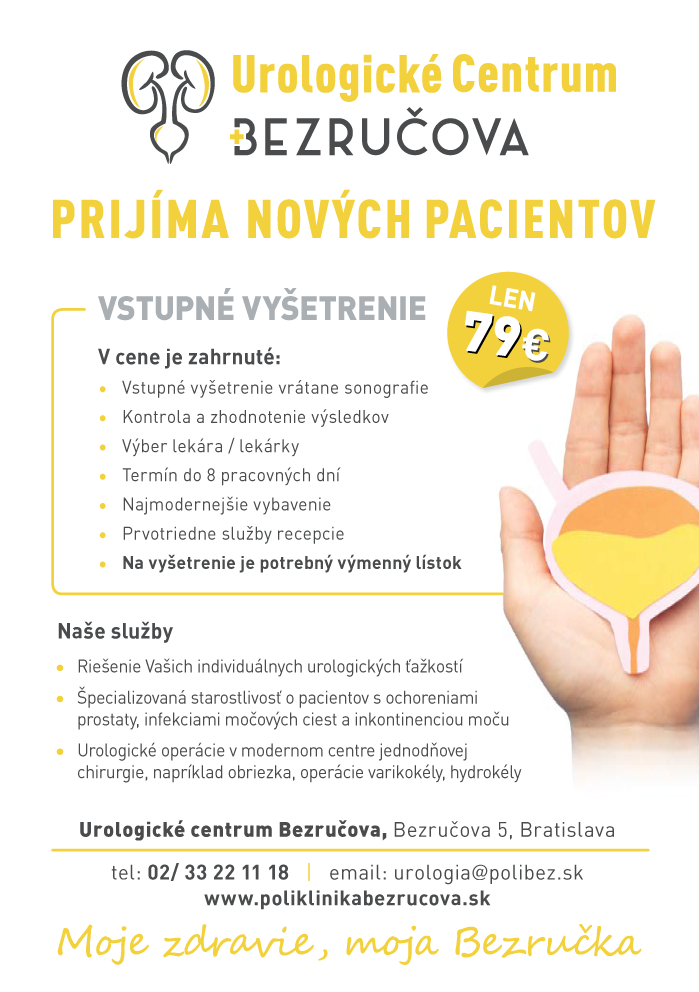 Noví pacienti - Urologické centrum